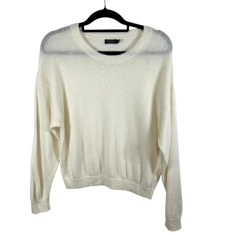 vineyard vines Martha’s Vineyard Wool Alpaca Cream Women’s Size Medium‎
